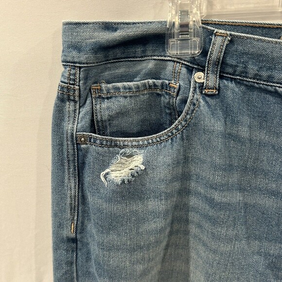 American Eagle Jeans Womens Size 18 Mom Jean Distressed Ripped High Rise Waist - Picture 7 of 16